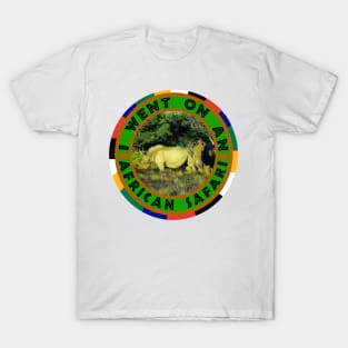 I Went On An African Safari Rhino Pair T-Shirt